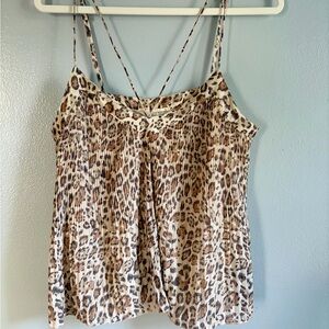 Hollister Animal‎ Print Pleated Camisole